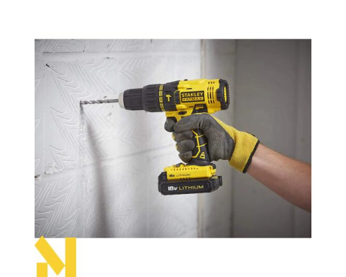 Дриль-шуруповерт акумуляторний ударний STANLEY FATMAX FMC626C2K