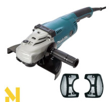 Болгарка (кутова шліфмашина) Makita GA9020 + комплект пилозахисних фільтрів