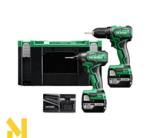 Набір інструментів акумуляторних Hikoki KC18DDWAZ (WH18DDW4Z + DS18DDW4Z) (без АКБ та ЗП)