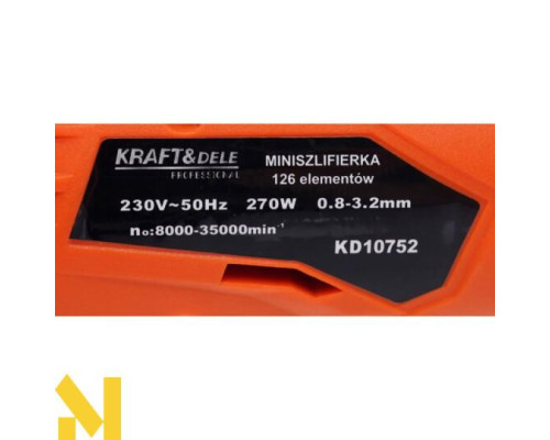 Шліфмашина пряма Kraft&Dele KD10752