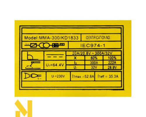 Зварювальний інвертор Kraft&Dele KD1833