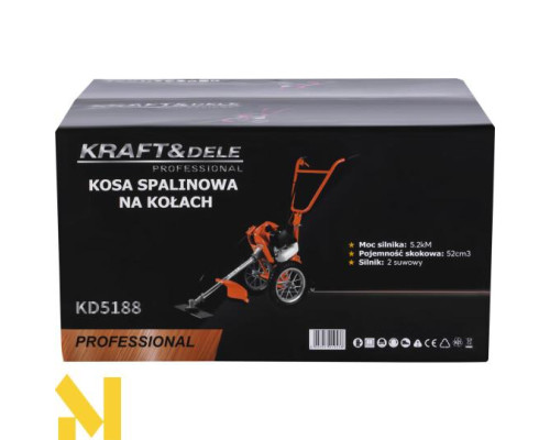 Мотокоса на колесах Kraft&Dele KD5188
