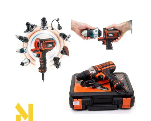 Багатофункціональний інструмент Multievo™ мережевий  Black&Decker MT350K (насадка дриль-шуруповерт)