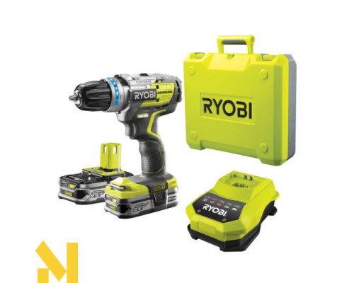 Безщітковий ударний дриль-шуруповерт Ryobi R18PDBL-LL25S