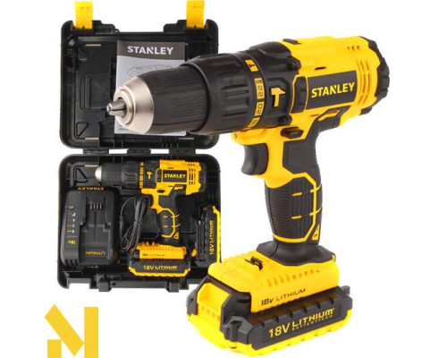 Дриль-шуруповерт акумуляторний STANLEY SCH201D2K