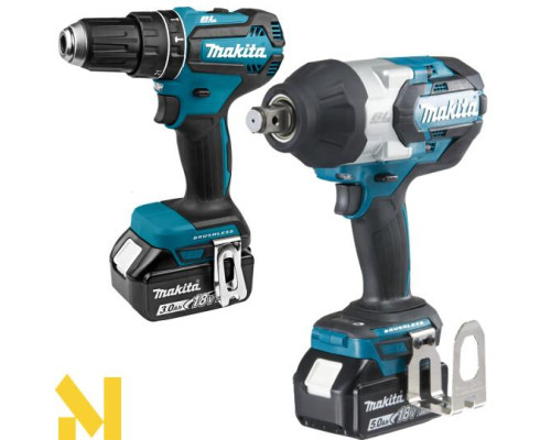 Набір акумуляторного інструменту Makita SET-DTW1001RTJ-0425 (DTW1001RTJ + DHP485RFJ)