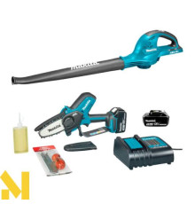 Набір акумуляторних інструментів Makita SET-DUC101SF-0825 (DUC101SF + DUB361Z + BL1830B + DC18SD)