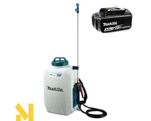 Обприскувач акумуляторний ранцевий Makita DUS158Z + BL1830B (без ЗП)