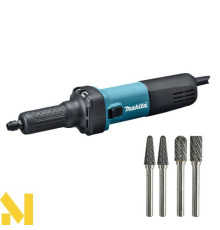 Шліфмашина пряма Makita GD0601 + фрези B-52819x2, B-52750, B-52722