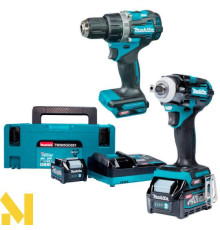 Набір інструментів акумуляторних Makita SET-TW005GD201-0825 (TW005GZ, DF002G, 2 АКБ BL4020 + DC40RA)