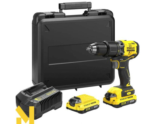 Дриль-шурупокрут ударний акумуляторний STANLEY FATMAX SFMCD715D2K