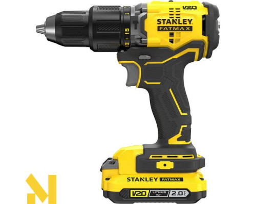 Дриль-шурупокрут ударний акумуляторний STANLEY FATMAX SFMCD715D2K