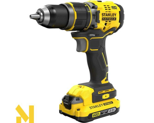 Дриль-шурупокрут акумуляторний безщітковий ударний STANLEY FATMAX SFMCD721D2K