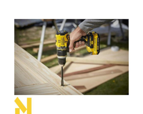 Дриль-шурупокрут акумуляторний безщітковий ударний STANLEY FATMAX SFMCD721D2K
