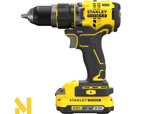Дриль-шурупокрут акумуляторний безщітковий ударний STANLEY FATMAX SFMCD721D2K