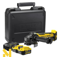 Болгарка (кутова шліфмашина) акумуляторна безщіткова STANLEY FATMAX SFMCG700M2K