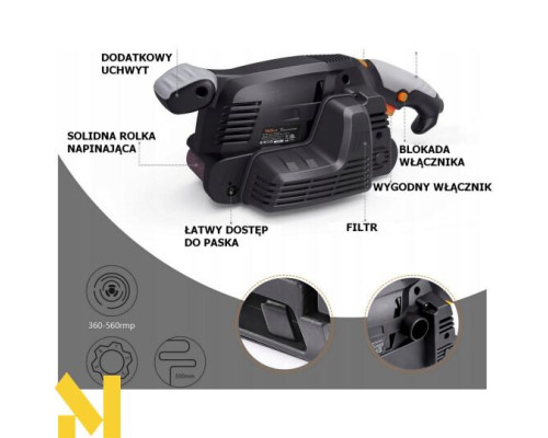 Шліфмашина стрічкова Tacklife B10