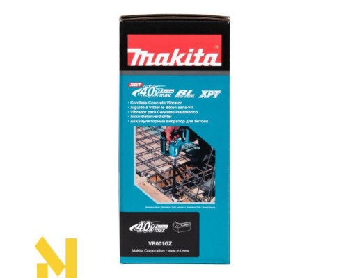 Віброущільнювач для бетону акумуляторний Makita VR001GZ (без АКБ та ЗП) + вал гнучкий Makita (1910E3-1)