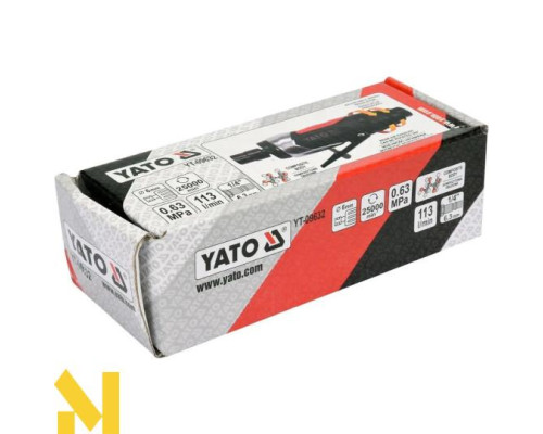 Шліфмашина пряма пневматична Yato YT-09632