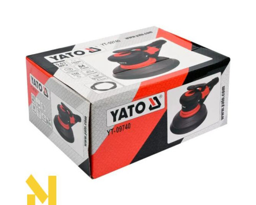 Шліфмашина ексцентрикова пневматична Yato YT-09740