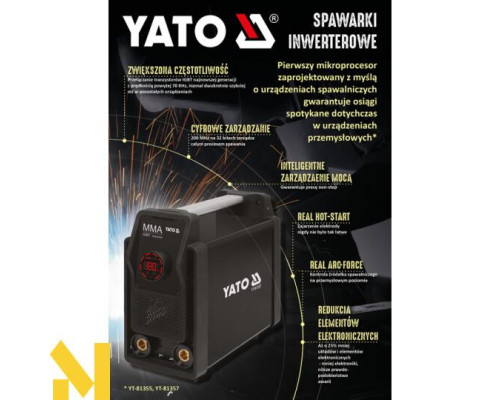 Зварювальний інвертор YATO YT-81357 MMA 180A