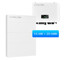Гібридний інвертор Livoltek All-in-One ESS 3-Phase 15 кВт з АКБ 20 кВт·год та BMS (3-Phase 15+20)