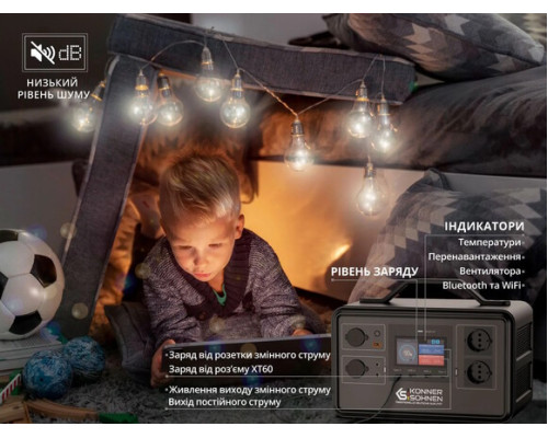 Портативна мобільна електростанція Konner&Sohnen KS 1200PS