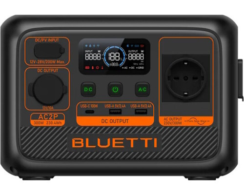 Портативна електростанція BLUETTI AC2P 300W, 230.4Wh