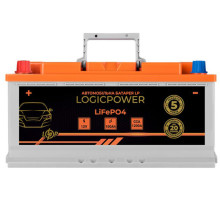Автомобільний акумулятор Logicpower LiFePO4 BMS 1200 А, 12.8В, 100 Аг (24768)