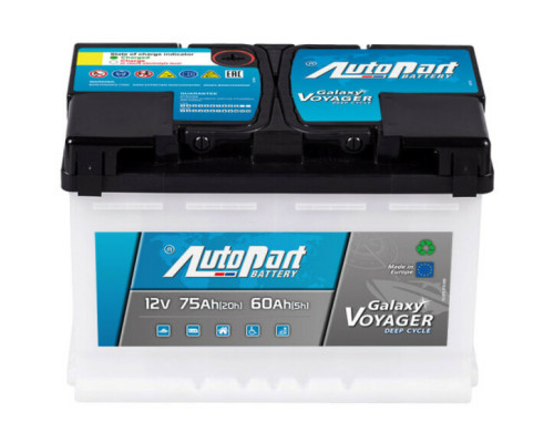 Тяговий акумулятор AutoParts Galaxy Voyager, 75 Аг, 12 В (ARL075-V00) (ARL075-V00)