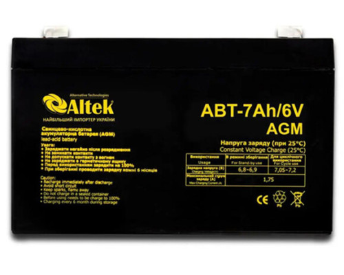 Акумулятор ALTEK AW6-7 (108490)