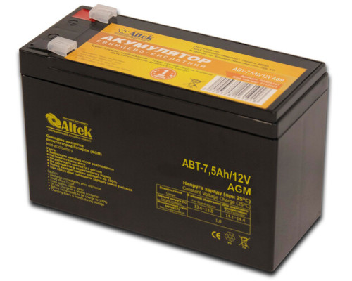 Акумулятор ALTEK ABT 7.5 Аг, 12В AGM (2114997)