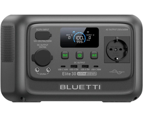 Зарядна станція Bluetti Elite 30 V2 (288 Вт·год / 600 Вт)