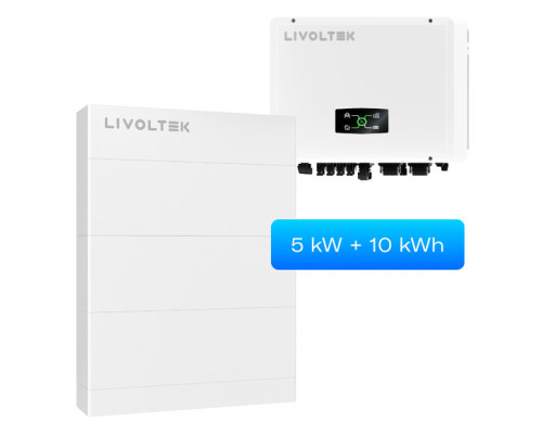 Гібридний інвертор All-in-One Livoltek ESS 3-Phase 5 кВт з АКБ 10 кВт·год та BMS (3-Phase 5+10)