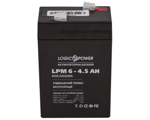 Акумулятор Logicpower AGM LPM 6-4.5 AH
