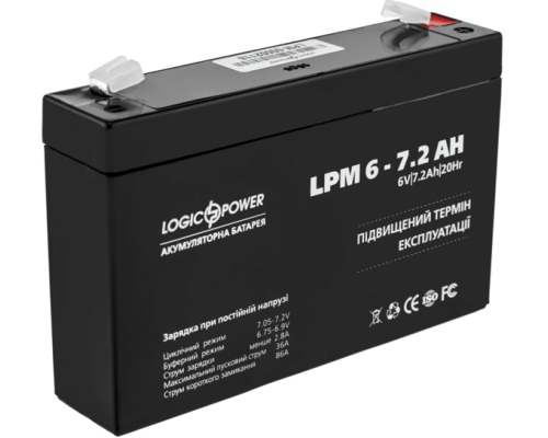 Акумулятор Logicpower AGM LPM 6-7.2 AH