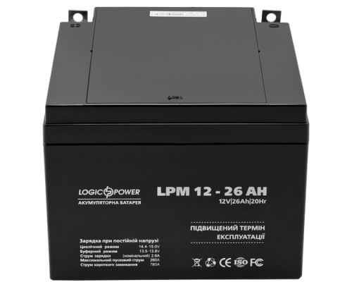 Акумулятор Logicpower AGM LPM 12 - 26 AH