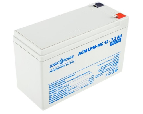 Акумулятор мультигелевий Logicpower AGM LPM-MG 12 - 7,2 AH
