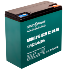 Тяговий свинцево-кислотний акумулятор Logicpower LP 6-DZM-20