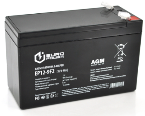 Акумуляторна батарея EUROPOWER AGM EP12-9F2 (1728)