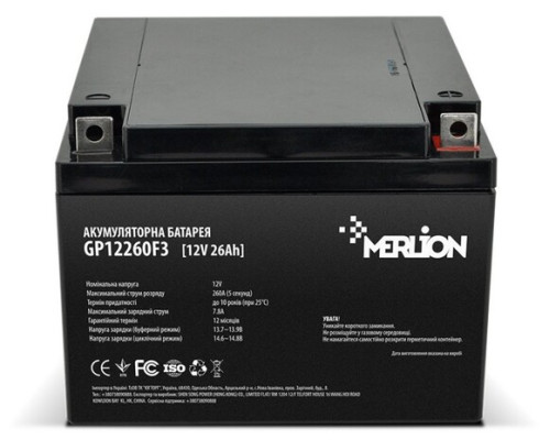 Акумуляторна батарея MERLION AGM GP12260M5 (13595)