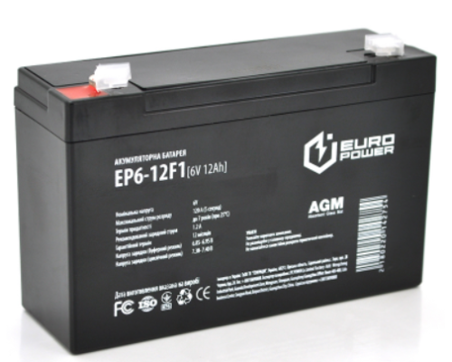 Акумуляторна батарея EUROPOWER AGM EP6-12F1 (14275)